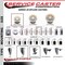 Service Caster 3'' SS Nylon Swivel 3/4'' Expanding Stem Caster with Brake SCC-SSEX20S314-NYS-TLB-34 - alternate 2